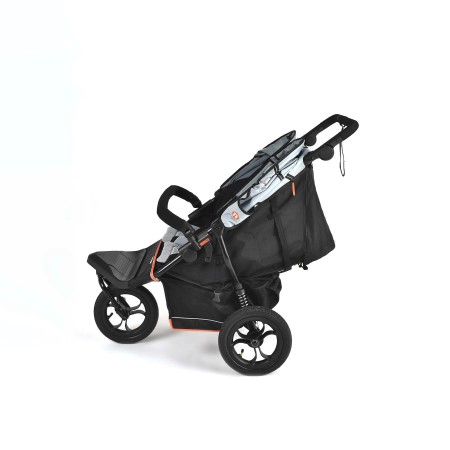 Nipper Double V6 Pushchair - In Rocksalt Grey