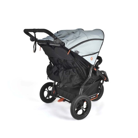 Nipper Double V6 Pushchair - In Rocksalt Grey