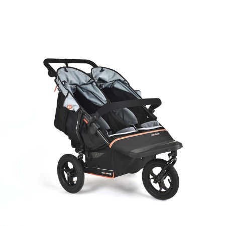 Nipper Double V6 Pushchair - In Rocksalt Grey
