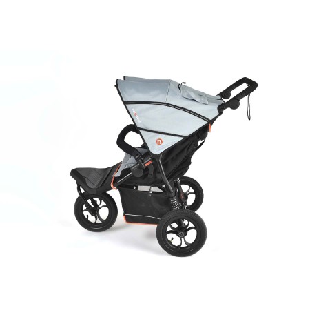 Nipper Double V6 Pushchair - In Rocksalt Grey