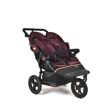 Nipper Double V6 Pushchair - In Brambleberry Red