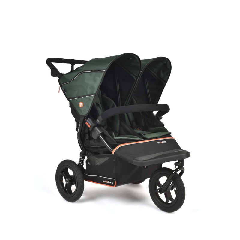 Nipper Double V6 Pushchair - In Sycamore Green