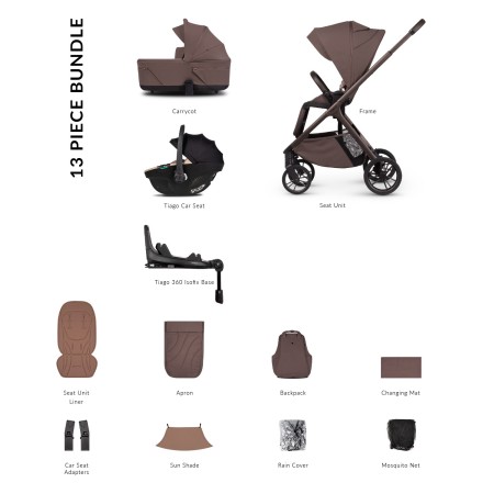 Venicci Tila Luxury Bundle [4-in-1] - In Noce