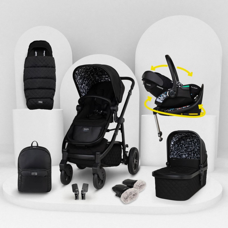 Cosatto Wow 3 [Rotate & Recline Cozy Bundle] - In Silhouette