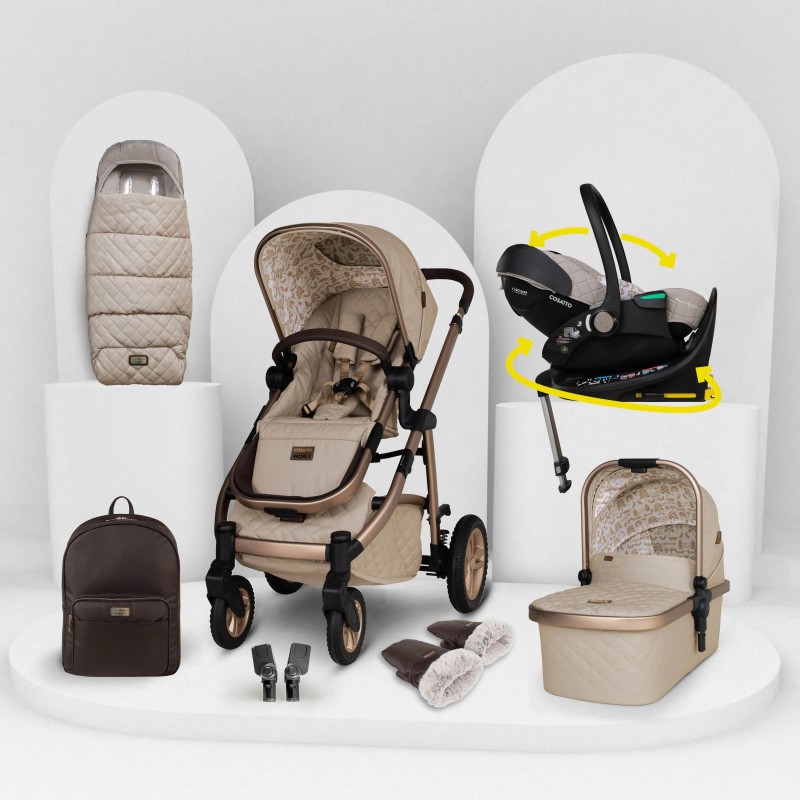 Cosatto Wow 3 [Rotate & Recline Cozy Bundle] - In Whisper