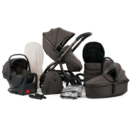 Egg3® Luxury Bundle (Inc. Egg® Shell 360 Car Seat) - In Chocolate Velvet