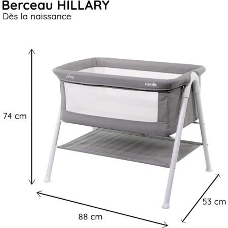 Nania Hillary Co-Sleeping Bed - In Grey
