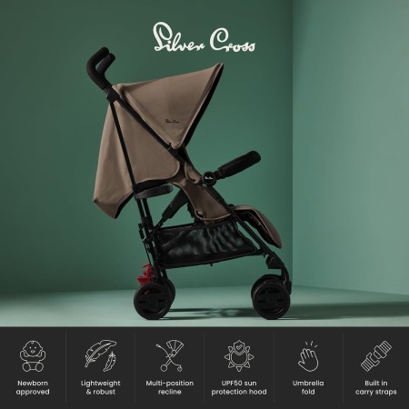 Silver Cross Pop 2 Stroller - In Cobble