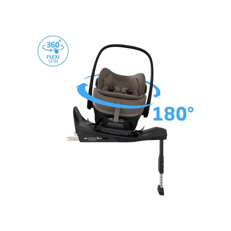 Maxi-Cosi Pebble Slide Pro iSize Car Seat & FamilyFix Slide Pro Base [In Oak Truffle]