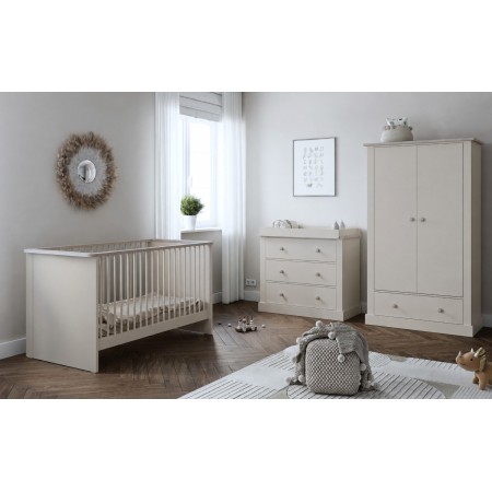Little Acorns Sophia 3 Piece Nursery Room Set | In Cashmere & Grey Ash